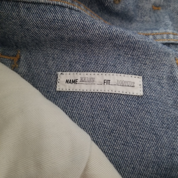 Golden Goose Karen Bootcut High Rise Jeans Size 28 Mid Wash Blue - Picture 7 of 9